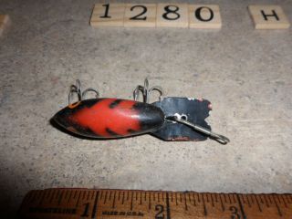 T1280 H VINTAGE BOMBER FISHING LURE WITH RATTLE 3