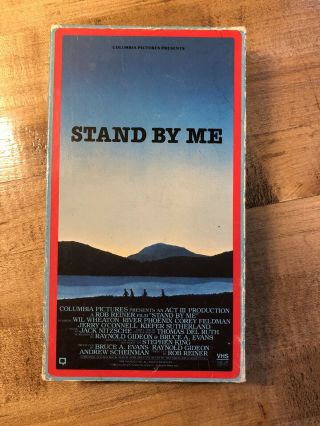 Rare Oop 1st Edition Stand By Me Vhs Video Tape River Phoenix Corey Feldman