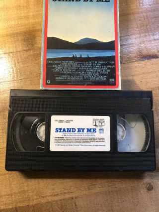 RARE OOP 1ST EDITION STAND BY ME VHS VIDEO TAPE RIVER PHOENIX COREY FELDMAN 3