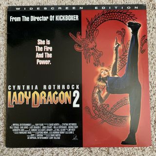 Lady Dragon 2 Widescreen Laserdisc - Cynthia Rothrock - Very Rare