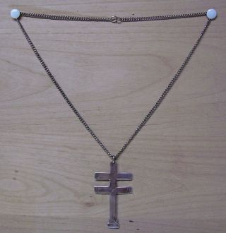Double Cross Necklace.  Religious? Isleta Cross - Pueblo or Navajo indians? 2