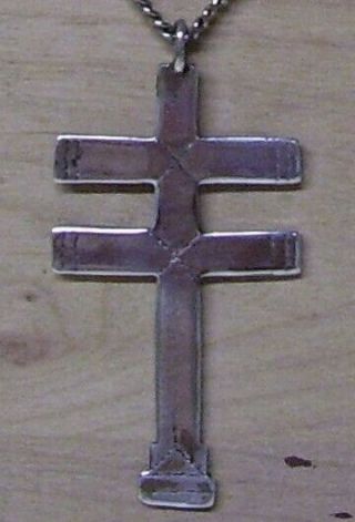 Double Cross Necklace.  Religious? Isleta Cross - Pueblo or Navajo indians? 3