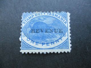Tasmania Stamps: Stamp Duty Revenue - Rare Seldom Seen - Rare - (j55)