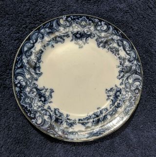 Antique Booths England Flow Blue 7 1/4 " Plate Melsary Pattern