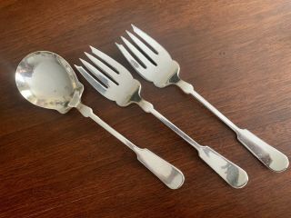 The Bailey Banks & Biddle Co.  Fine Silver Plate Serving Utensils