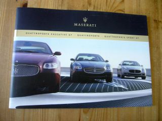 Maserati Range Brochure,  2005,  Rare &,