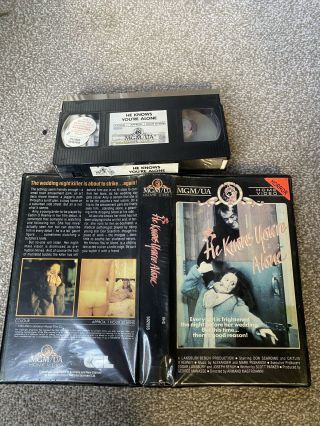He Knows You’re Alone Vhs/ Rare & Horror/slasher Mgm/ua Video