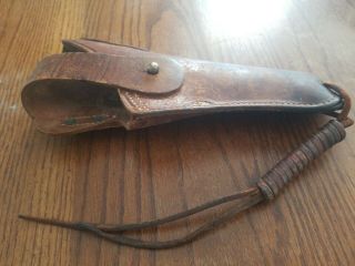 Rare 1917 W.  E.  H.  Military Wwi Holster - Warren Leather Goods Co.