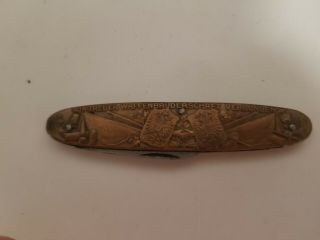 Vintage Rare German Made Folding Knife Wilhelm Ii