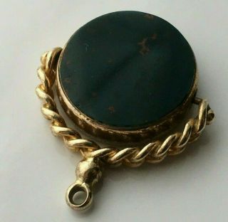 Antique 9ct Rolled Gold Albert Pocket Watch Chain Seal Fob By Thomas Hopwood