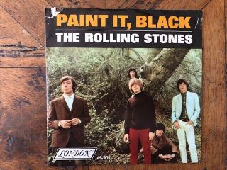 Rolling Stones - Rare Us London 45 With Ps " Paint It Black " 1966