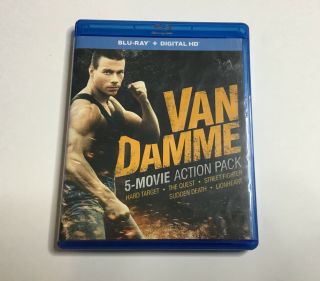 Van Damme 5 - Movie Action Pack (blu - Ray Disc,  5 - Disc Set,  No Digital) Very Rare