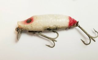 Look Extremely Rare Vintage Heddon River Runt Spook Floater Luminous Lure