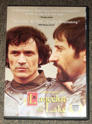 Lancelot Of The Lake Dvd (1974) Rare Robert Bresson King Arthur/camelot Film