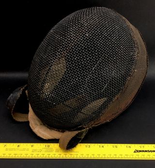 Antique Fencing Mask - Great Color And For Age