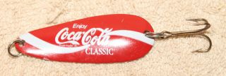 Vintage Coca Cola Classic Spoon Fishing Lure 2 1/4 " Promo Item