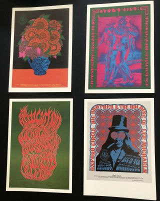 Vintage Museum Of Modern Art 20 Notecards - 60s Psychedelic Rock Posters C 1991 2