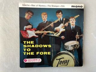 The Shadows - Rare Uk Columbia Ep With Ps " Shadows To The Fore " 1961 Ex