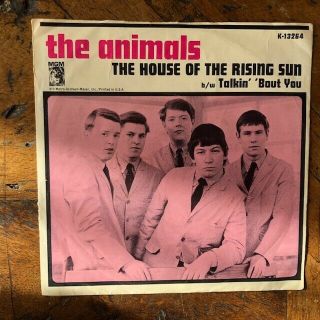The Animals - Rare Us Mgm 45 With Ps " House Of The Rising Sun " 1964 Ex