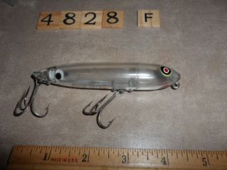 T4828 F Heddon Zara Spook Clear No Hole Nose Nhn Fishing Lure