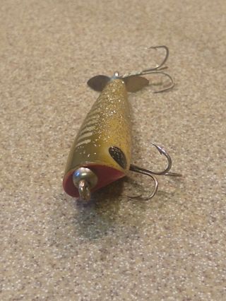 Vintage Dalton Special Wood Fishing Lure Grey/glitter,  Very
