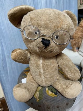 Vintage Beige Jointed Teddy Bear From The Late 20 