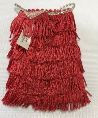 Vintage Madame Alexander Cissette Costume Red Flapper Dress 2