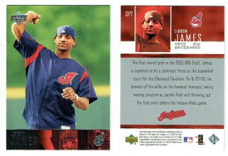 Lebron James 2003 - 04 Upper Deck Rookie Card Sp7 Cleveland Indians Rare Rc