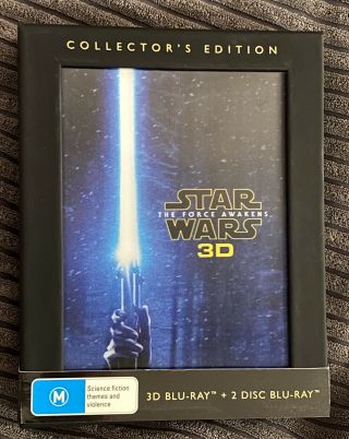 Star Wars - The Force Awakens (blu - Ray,  3d Blu - Ray) Rare Collectors Edition