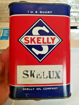 Vintage Rare Skelly Skelux Can 1940’s Very Rare.