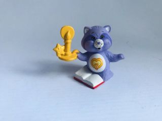 Vintage Care Bears Bright Heart Raccoon Mini Figurine 1984 Pvc 2 "