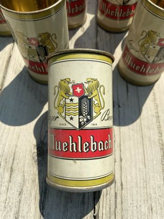 Vintage 1940’s Muehlebach Lager Beer Can Cups Rare 11 Total
