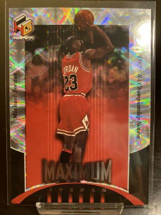 1999 - 00 Upper Deck Hologrfx Michael Jordan Maximum Jordan Mj2 Rare Insert
