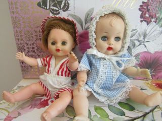 8 " Vogue Doll Ginnette Squeaker And Her Friend Cosmopolitan Baby Ginger