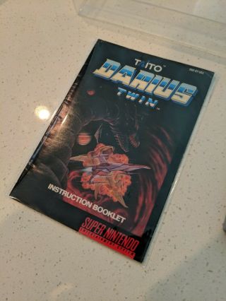 Darius Twin - Complete Nintendo (SNES) Boxed Game CIB RARE 1991 2