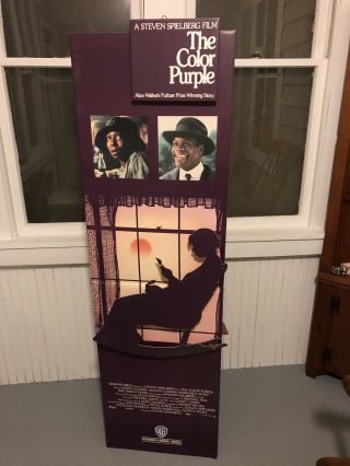 Rare Vintage The Color Purple Movie Store Cardboard Standee Display Whoopi Oprah