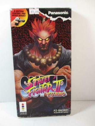 Rare Vintage Hard To Find 3do Street Fighter 2 Turbo Complete