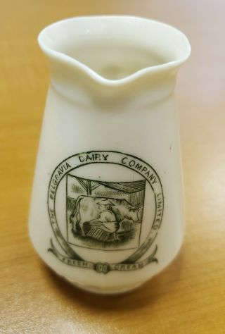 Rare Belleek Belgravia Dairy Company Creamer 1st Black Mark 1863 - 1891