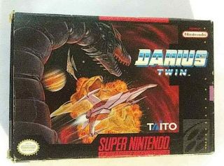 Darius Twin - Complete Nintendo (snes) Boxed Game Cib Rare 1991