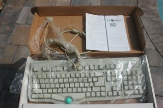 Vintage (rare) Focus FK - 7200 Computer Keyboard w/ TRACKBALL 3