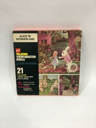 Rare Vintage Alice In Wonderland Talking Viewmaster Reels Set Avb360 Rare H155