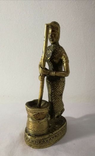 very unusual rare antique Chinese gilt bronze sculpture quality item 3