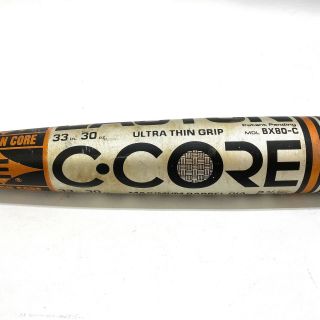 Easton BX80 - C Baseball Bat 33/30 Ultra Thin Grip Carbon Core C Core Rare 3