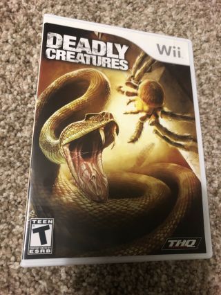 Deadly Creatures Nintendo Wii 2009 Cib Complete With Instructions Rare