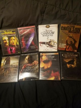 Texas Chainsaw Massacre 1 - 8 Complete Dvd Set Rare Htf Oop 80s Horror Leatherface