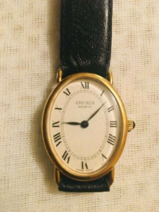 Vintage Ladies Greiner Geneve Wind Up Wrist Watch