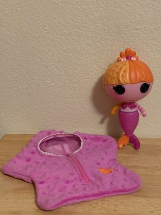 Euc Mga Lalaloopsy Lala - Oopsies Littles Rare Mermaid Doll 2012 W Cloth Star Pod
