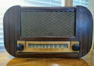 1946 Rare Admiral Model 6t11 - 5b1 Wood Radio 4 Restoration Parts W/static