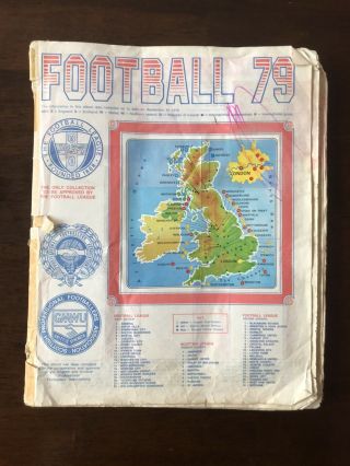 Rare Panini 1979 Vintage Football Bargain Sticker Album Full Complete No Cover