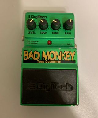 Rare Digitech Bad Monkey Distortion Guitar Effect Pedal